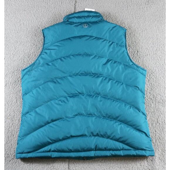 New Land End Down Puffer Vest Women Small Blue - Picture 3 of 9